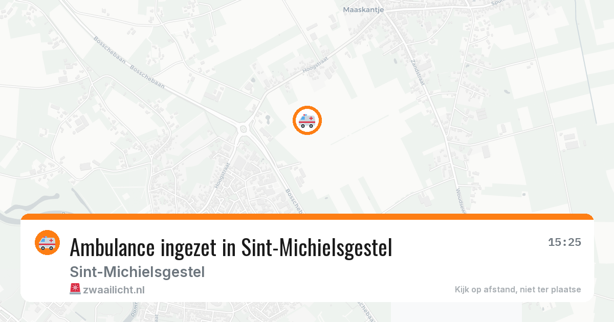 Ambulance ingezet in Sint-Michielsgestel — 25 jul 2026