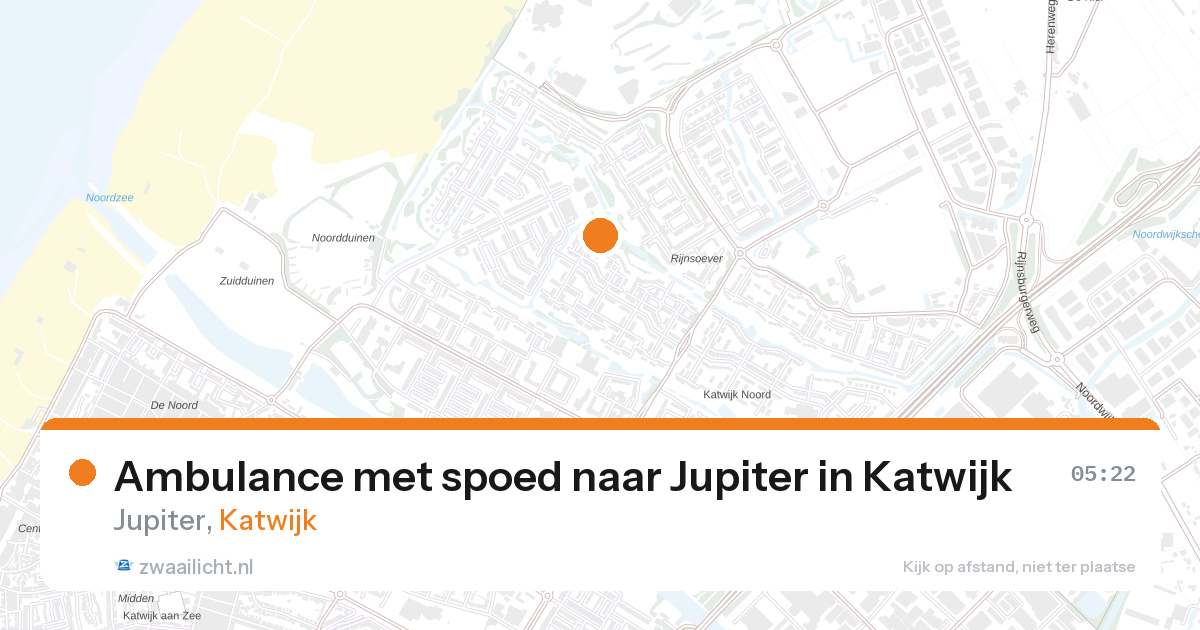 Ambulance met spoed naar Jupiter in Katwijk — 11 jul 2026