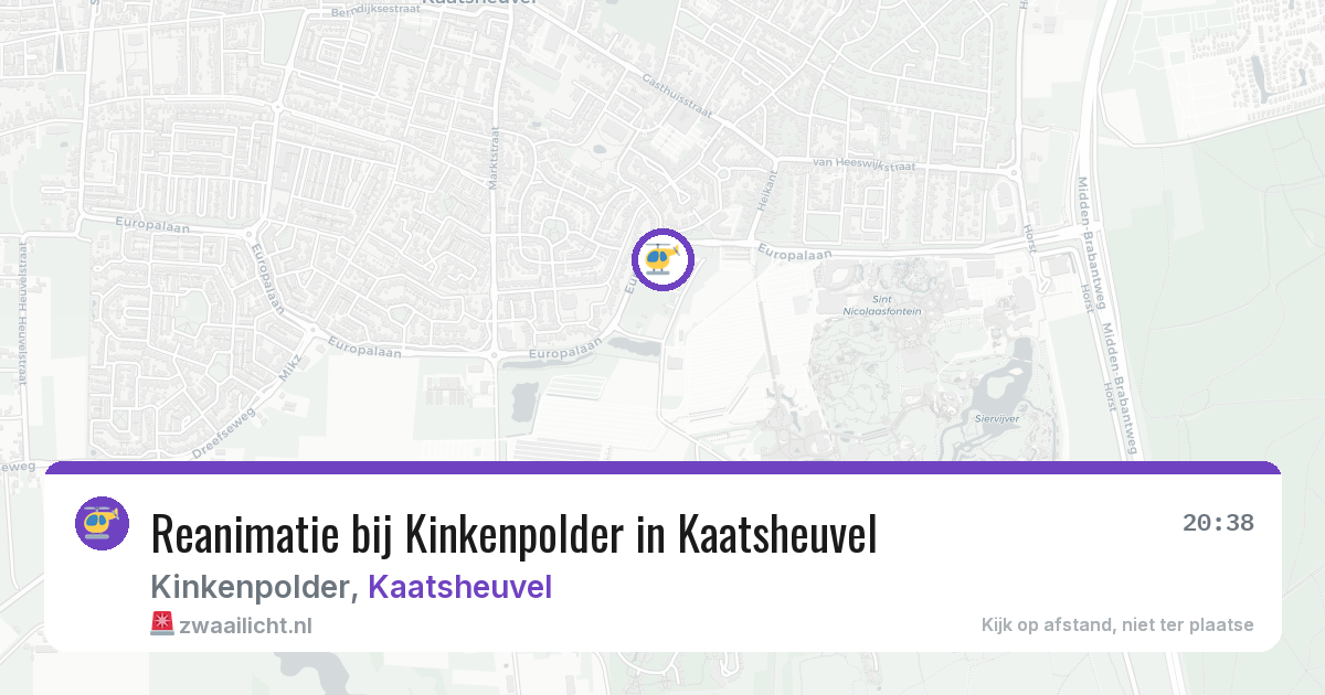 Reanimatie bij Kinkenpolder in Kaatsheuvel — 6 jul 2026