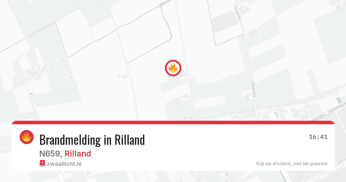 Brandmelding in Rilland — 4 jul 2026