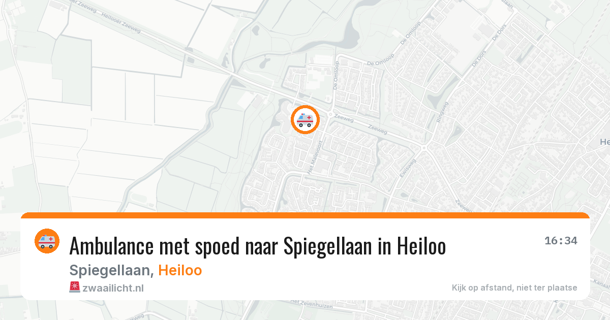 Ambulance met spoed naar Spiegellaan in Heiloo — 8 jun 2026