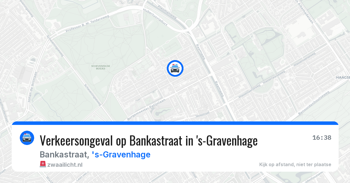 Verkeersongeval op Bankastraat in 's-Gravenhage — 29 mei 2026