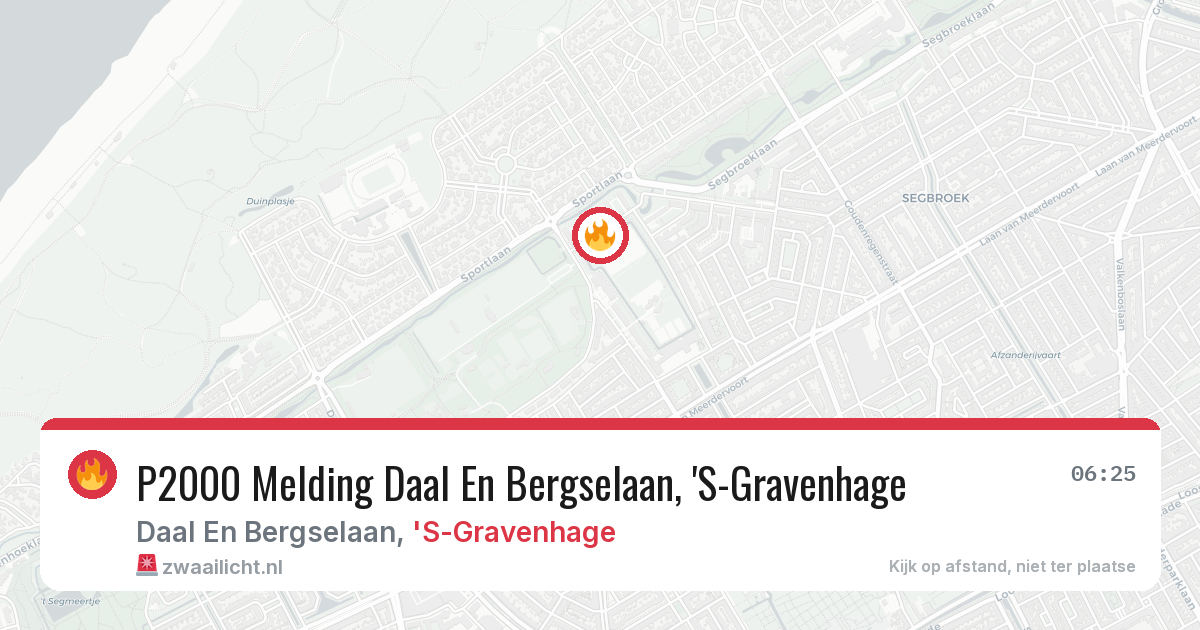 P2000 Melding Daal En Bergselaan, 'S-Gravenhage — 30 jan 2026