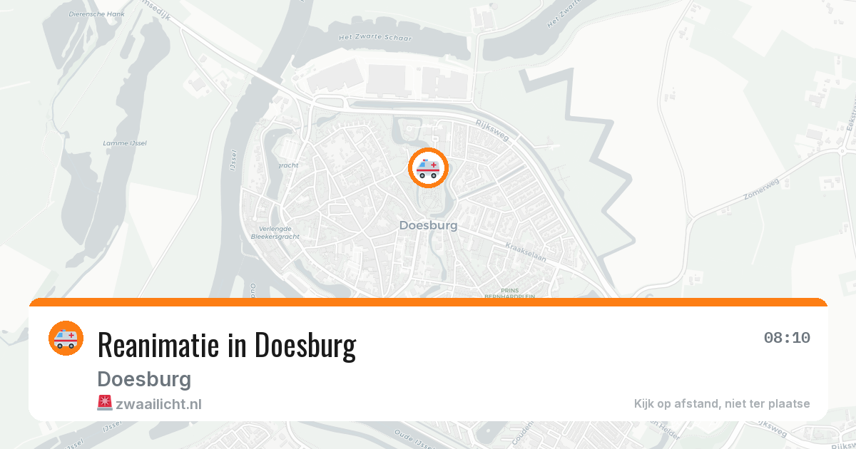 Reanimatie in Doesburg — 25 apr 2026