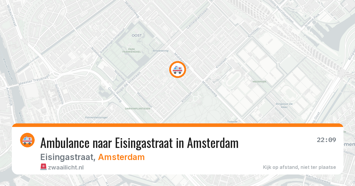 Ambulance naar Eisingastraat in Amsterdam — 30 jun 2026