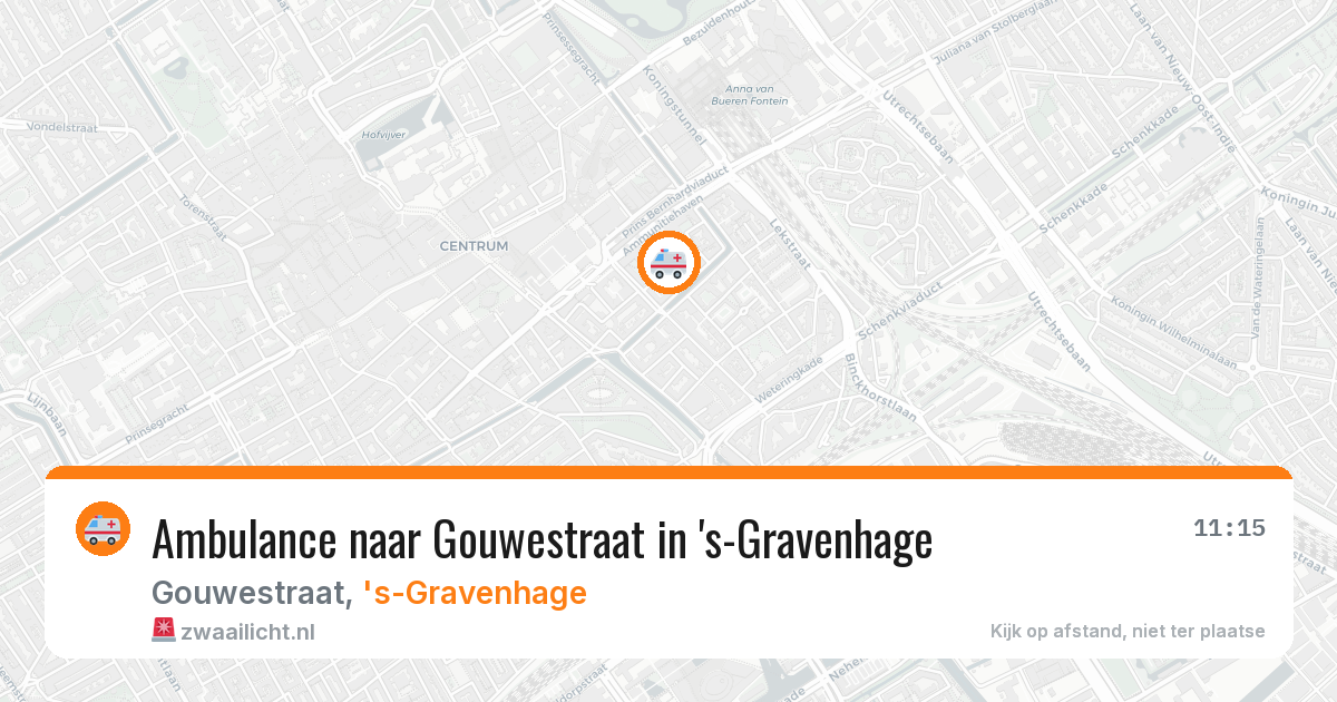 Ambulance naar Gouwestraat in 's-Gravenhage — 15 jun 2026