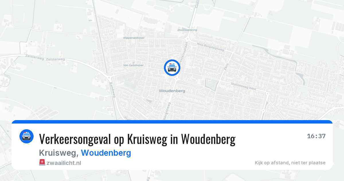 Verkeersongeval op Kruisweg in Woudenberg — 25 mei 2026