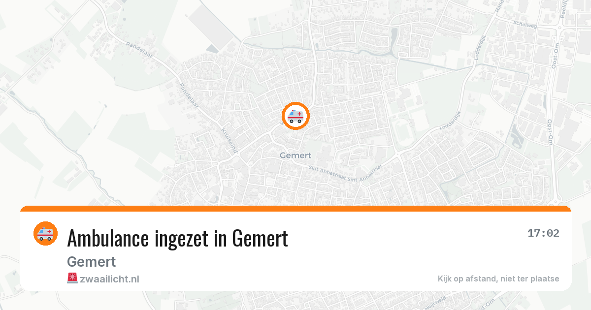Ambulance ingezet in Gemert — 21 jan 2026