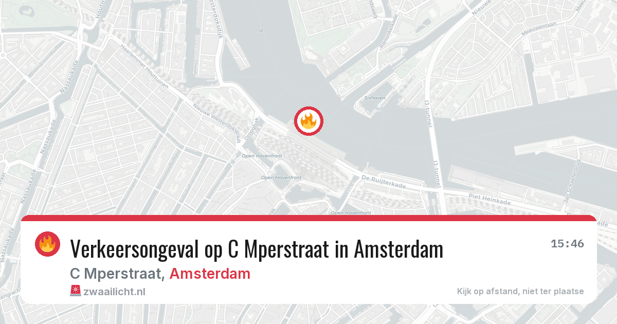 Verkeersongeval op C Mperstraat in Amsterdam — 3 jul 2026