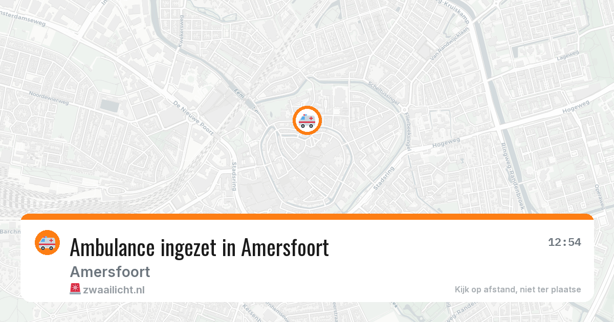 Ambulance ingezet in Amersfoort — 12 mei 2026