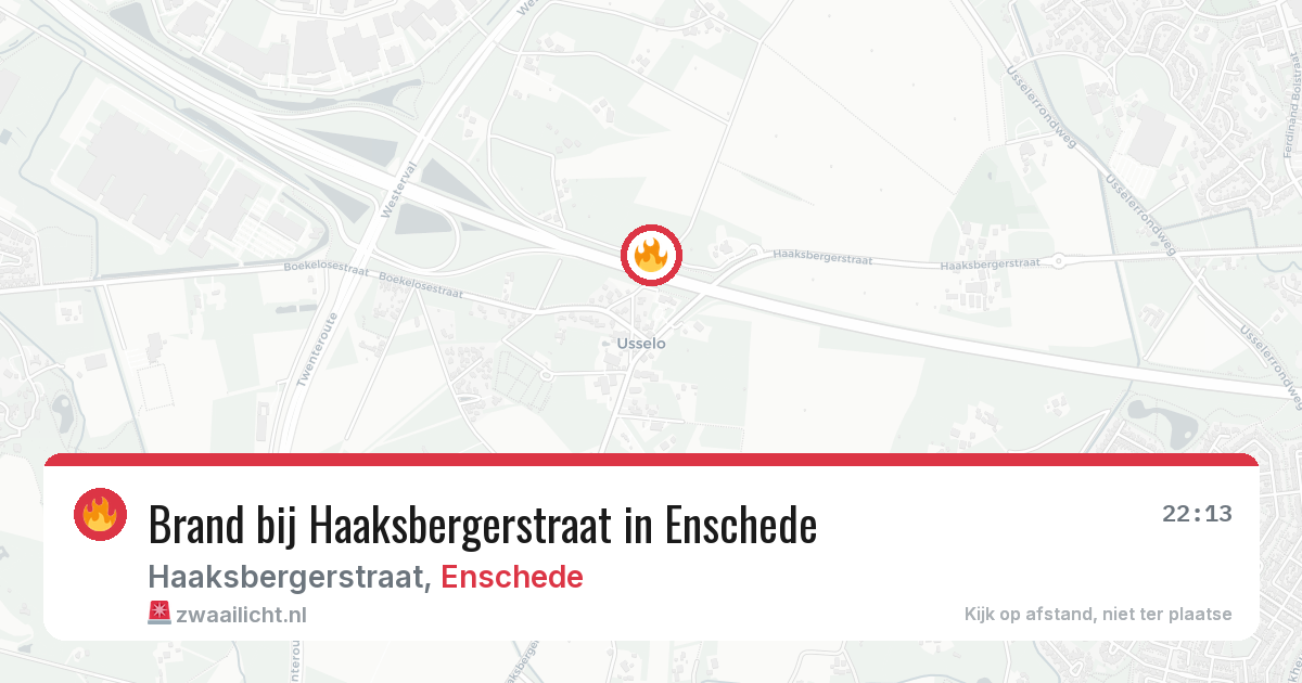 Brand bij Haaksbergerstraat in Enschede — 6 jul 2026