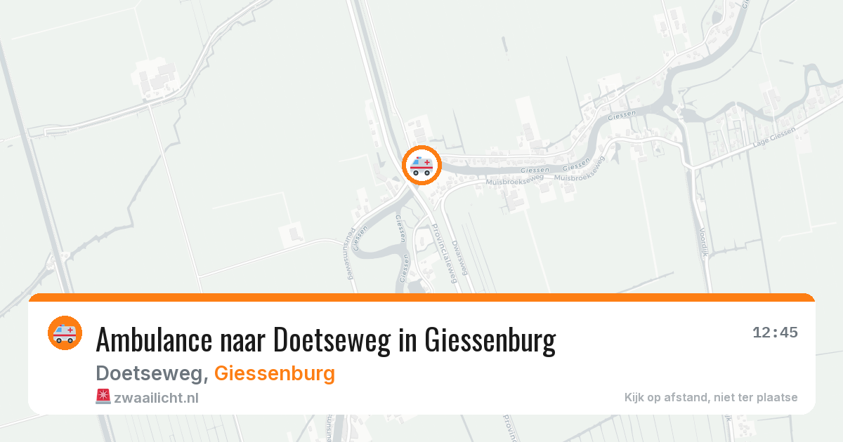 Ambulance naar Doetseweg in Giessenburg — 4 feb 2026