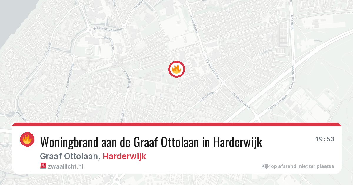 Woningbrand aan de Graaf Ottolaan in Harderwijk — 2 jul 2026