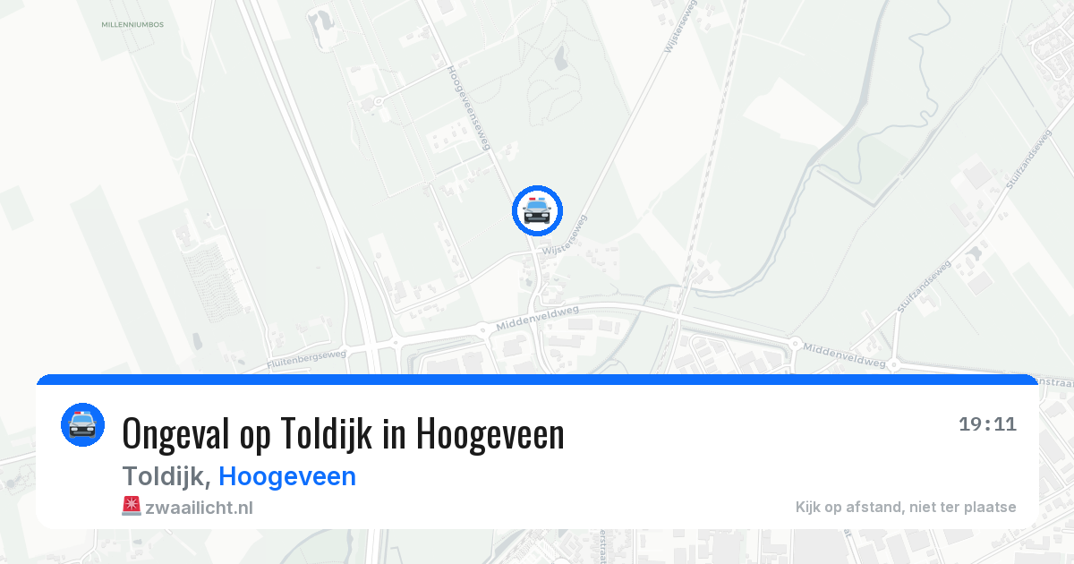 Ongeval op Toldijk in Hoogeveen — 5 jul 2026
