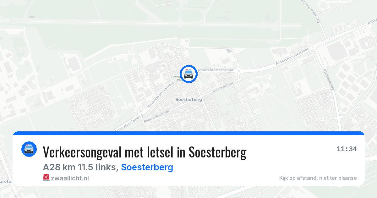 Verkeersongeval met letsel in Soesterberg — 23 jun 2026