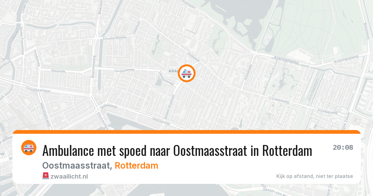 Ambulance met spoed naar Oostmaasstraat in Rotterdam — 10 apr 2026