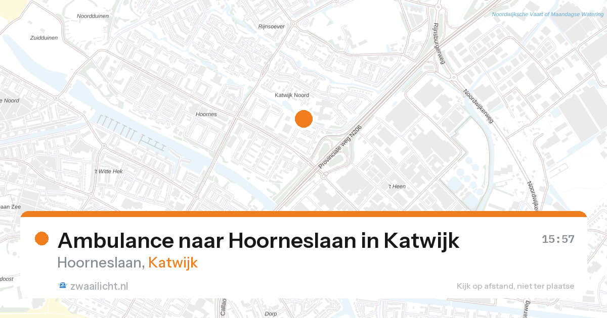 Ambulance naar Hoorneslaan in Katwijk — 23 mrt 2026