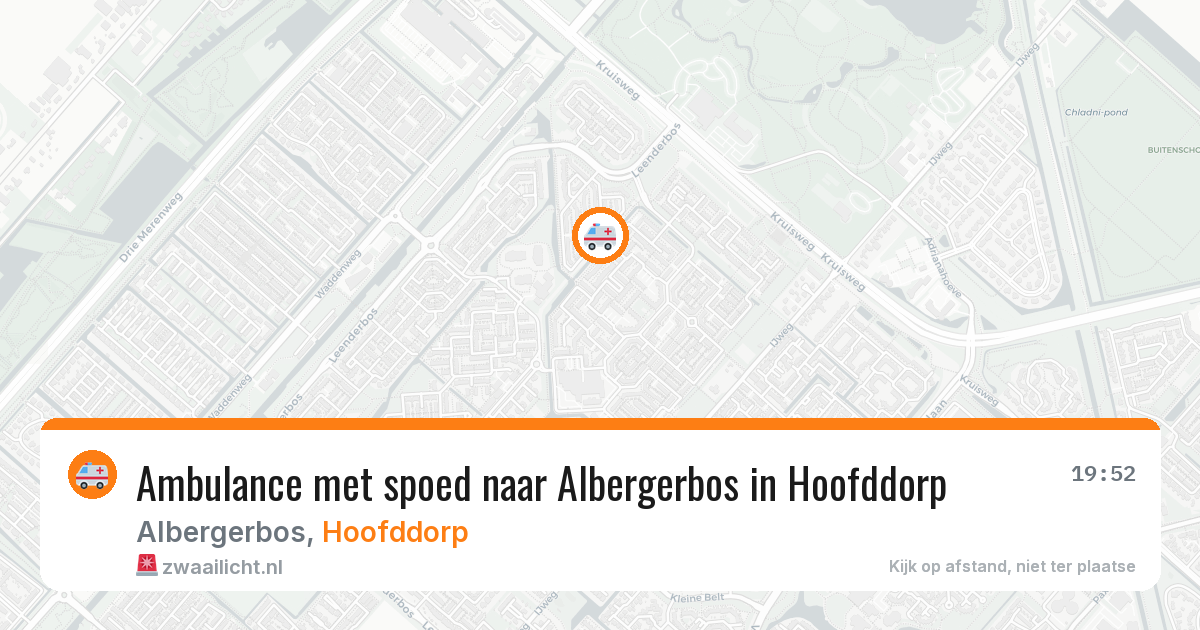 Ambulance met spoed naar Albergerbos in Hoofddorp — 27 jan 2026