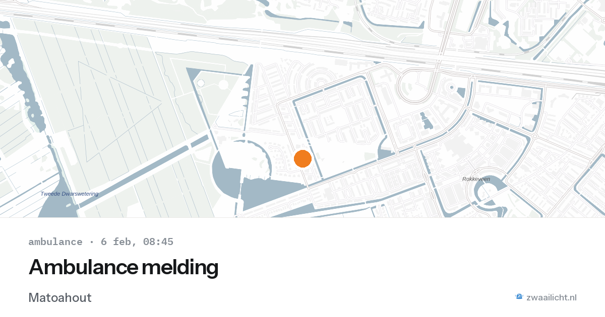 Ambulance melding — 6 feb 2026