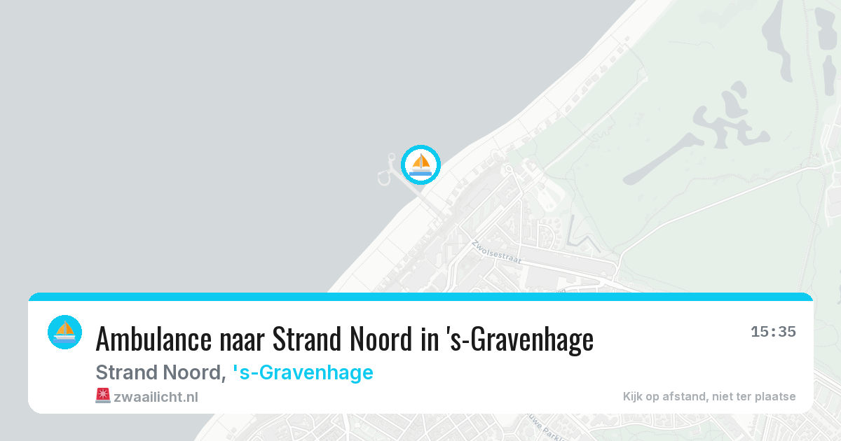 Ambulance naar Strand Noord in 's-Gravenhage — 12 aug 2026