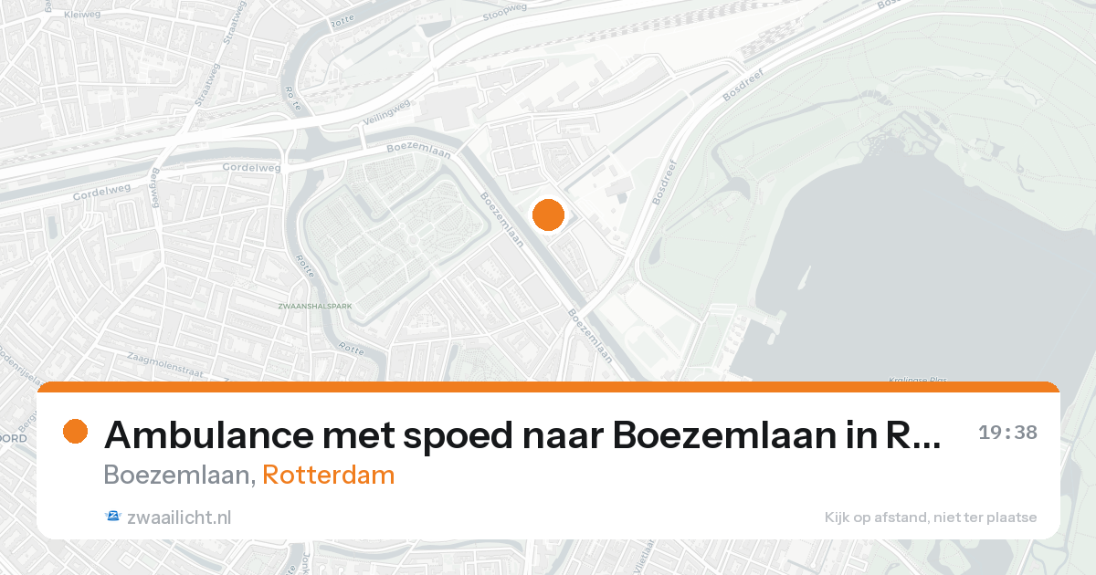 Ambulance met spoed naar Boezemlaan in Rotterdam — 31 jan 2026