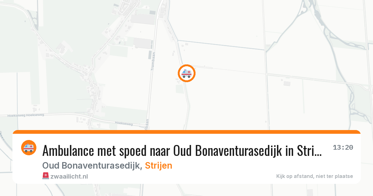 Ambulance met spoed naar Oud Bonaventurasedijk in Strijen — 8 feb 2026