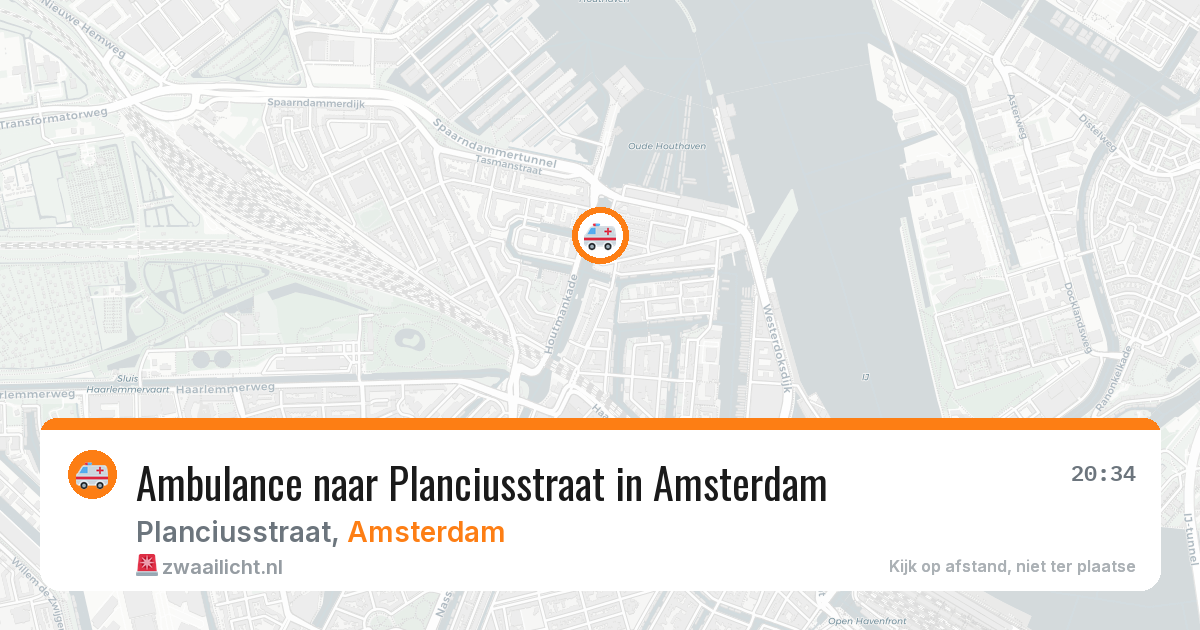 Ambulance naar Planciusstraat in Amsterdam — 6 aug 2026