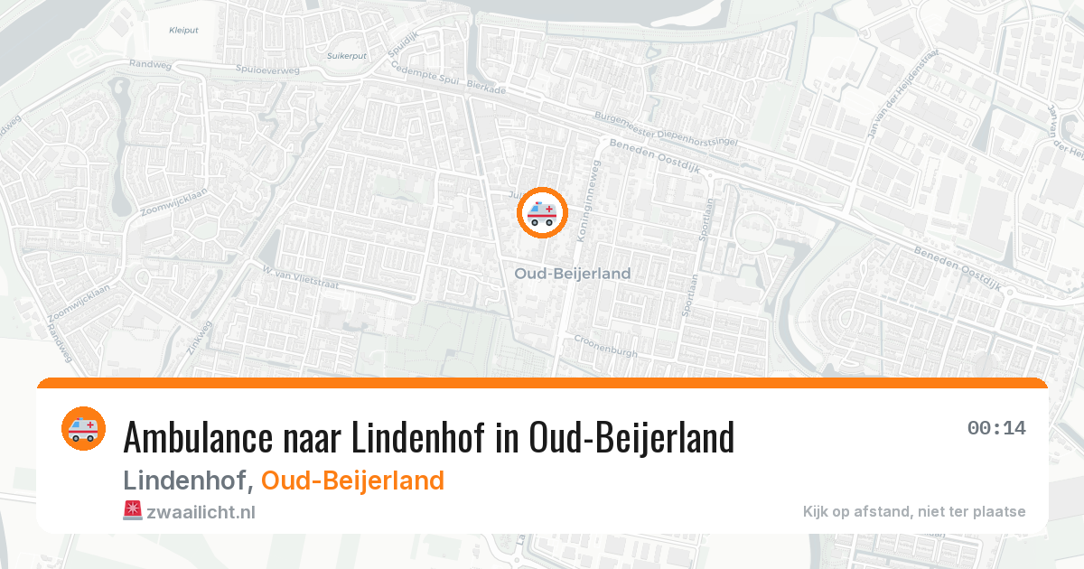 Ambulance naar Lindenhof in Oud-Beijerland — 12 aug 2026
