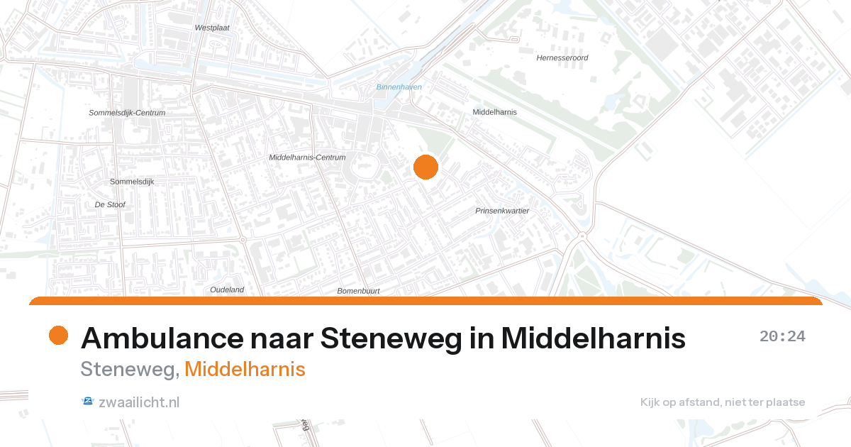 Ambulance naar Steneweg in Middelharnis — 27 aug 2026