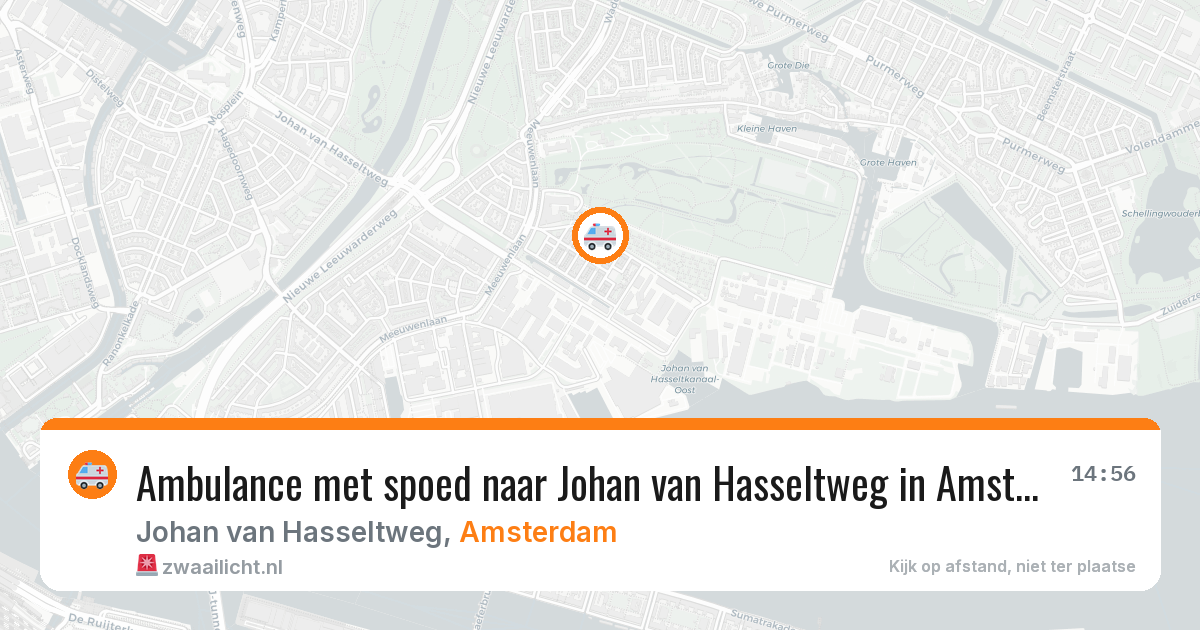 Ambulance met spoed naar Johan van Hasseltweg in Amsterdam — 6 jun 2026