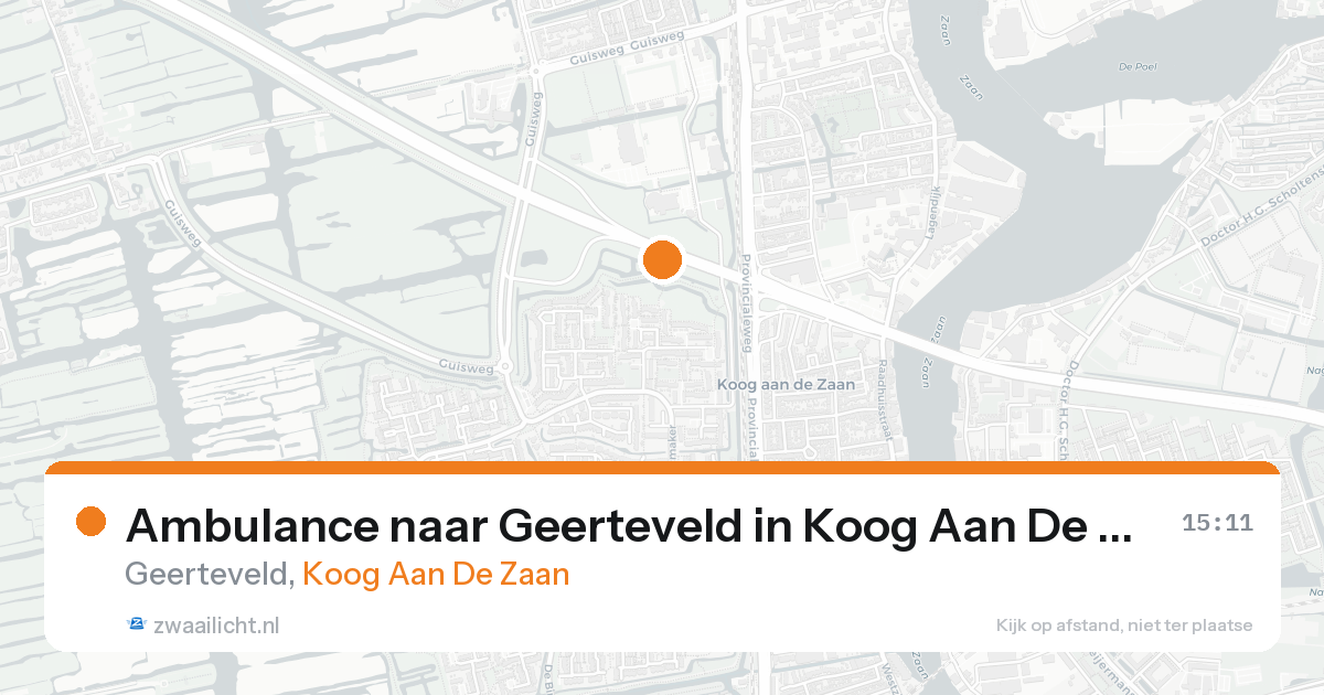 Ambulance naar Geerteveld in Koog Aan De Zaan — 30 mei 2026