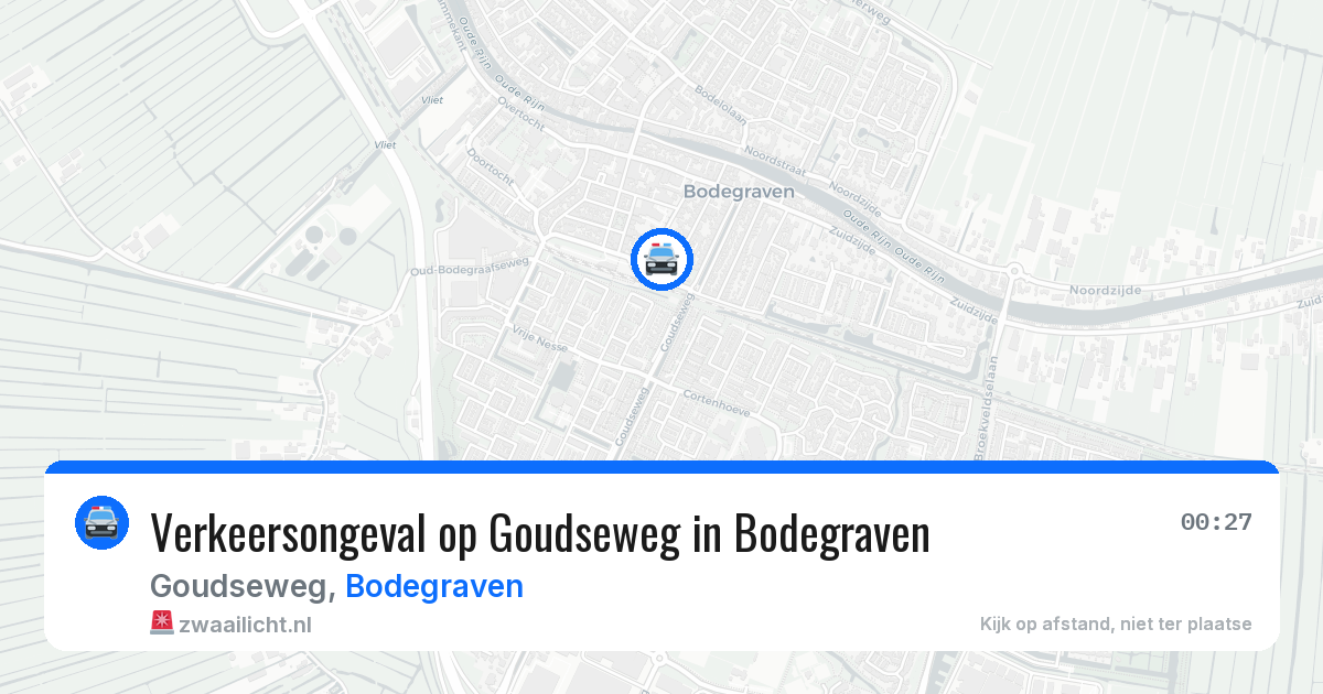 Verkeersongeval op Goudseweg in Bodegraven — 10 apr 2026