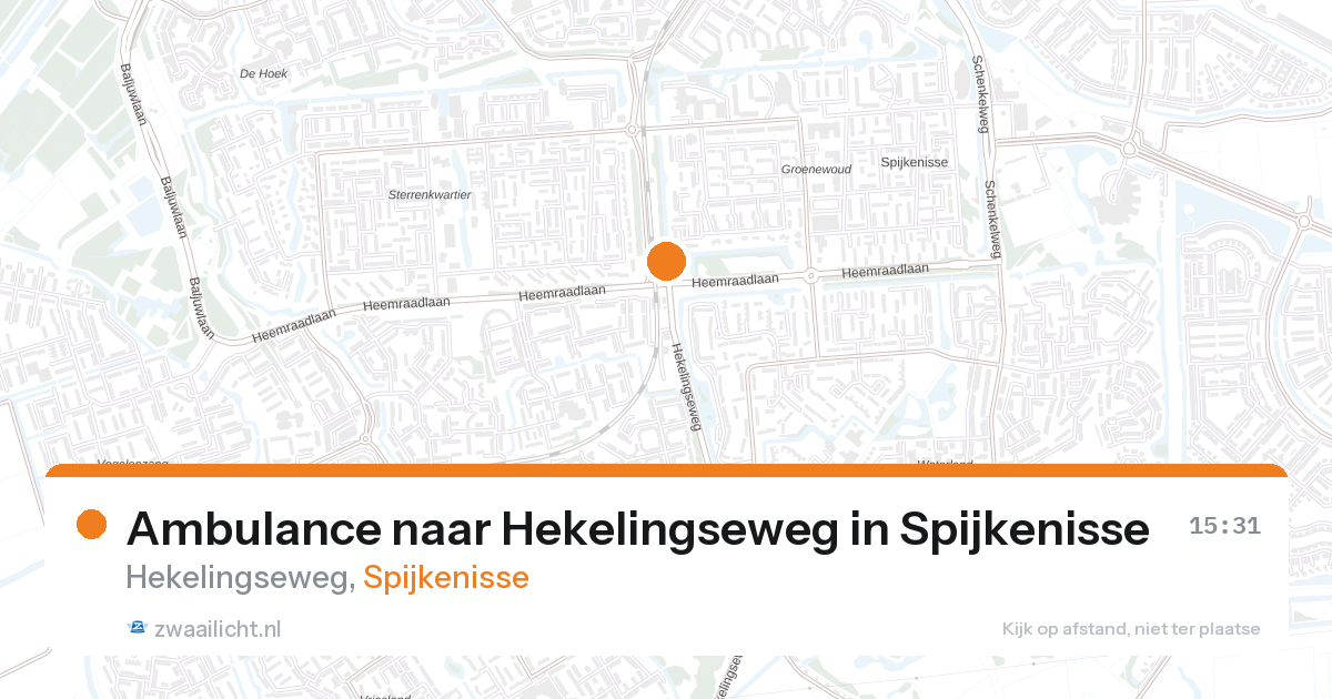 Ambulance naar Hekelingseweg in Spijkenisse — 17 jul 2026