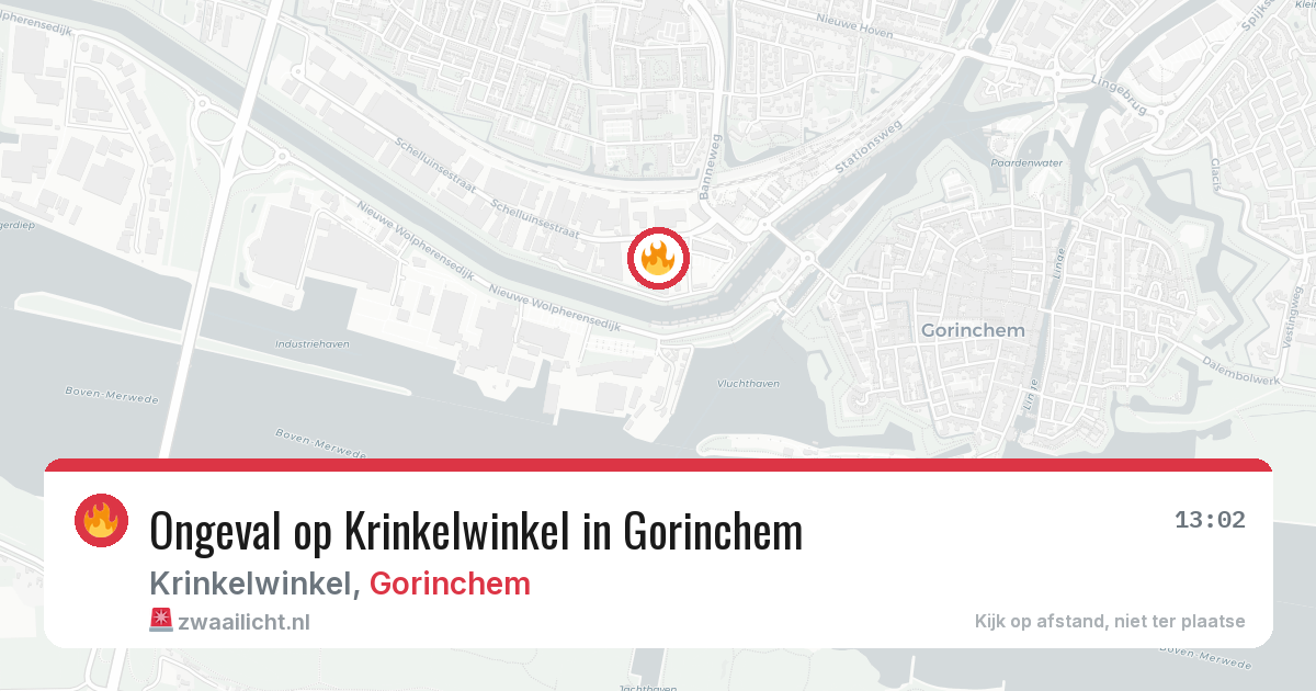 Ongeval op Krinkelwinkel in Gorinchem — 14 mei 2026