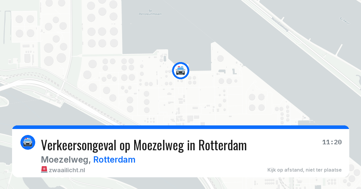 Verkeersongeval op Moezelweg in Rotterdam — 8 apr 2026