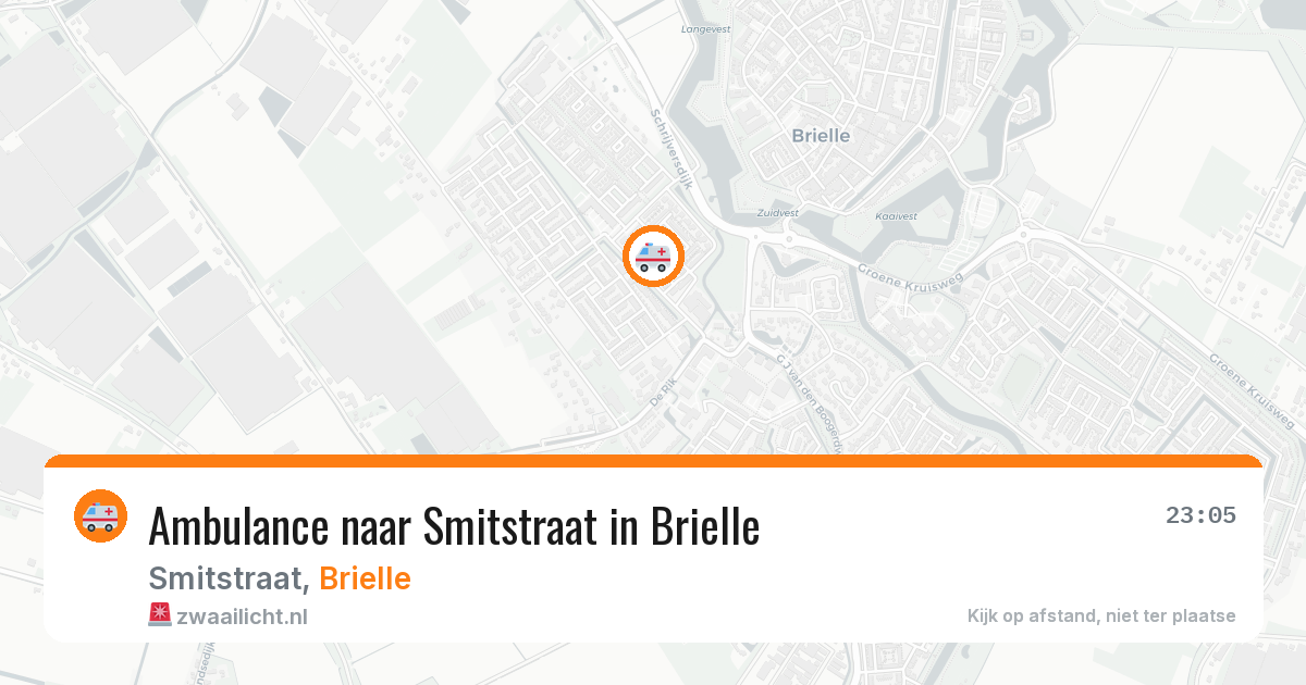 Ambulance naar Smitstraat in Brielle — 15 jun 2026