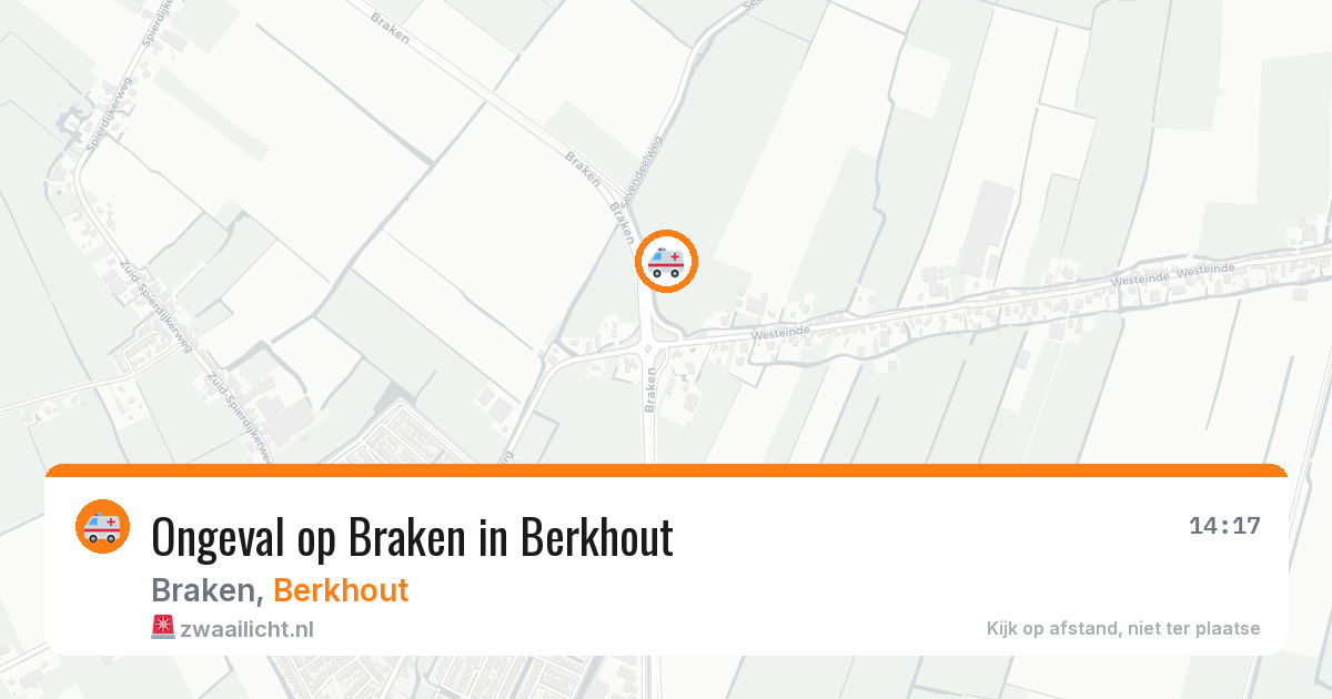 Ongeval op Braken in Berkhout — 8 mei 2026