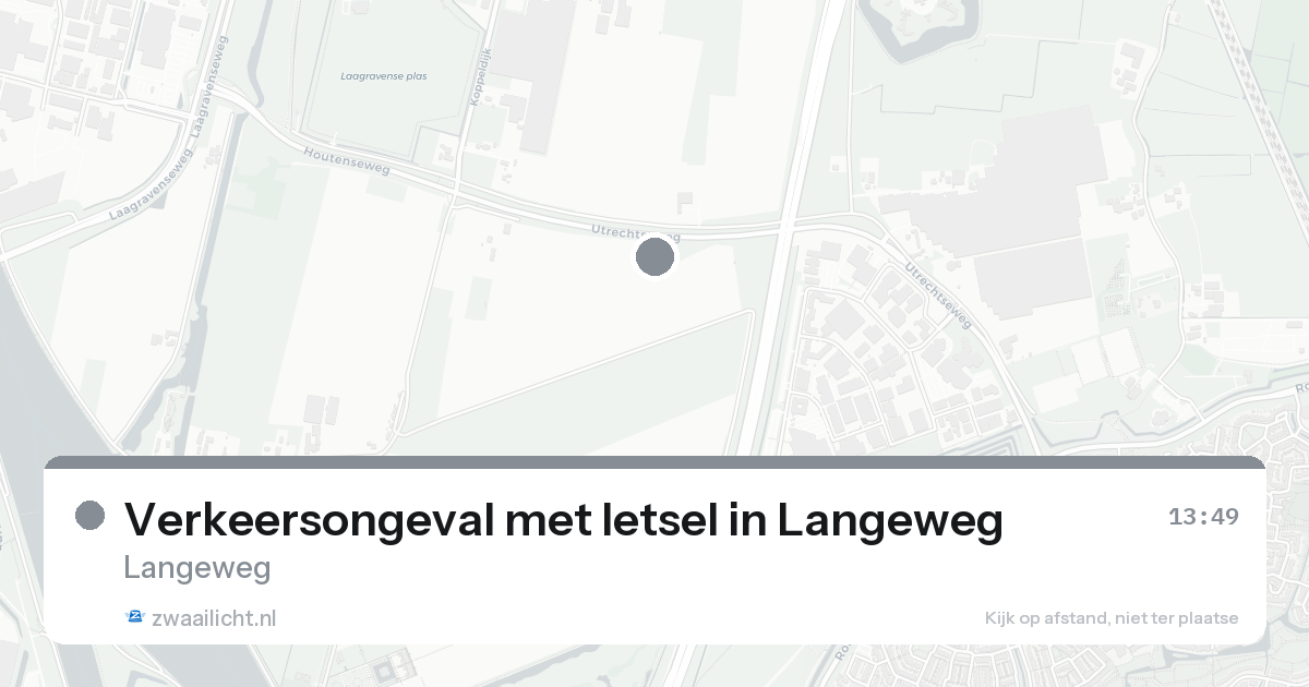 Verkeersongeval met letsel in Langeweg — 31 jan 2026
