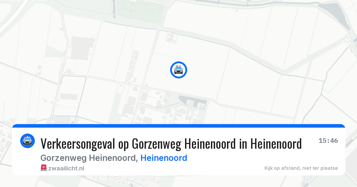 Verkeersongeval op Gorzenweg Heinenoord in Heinenoord — 20 jun 2026