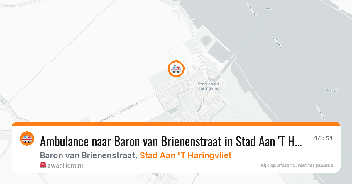 Ambulance naar Baron van Brienenstraat in Stad Aan 'T Haringvliet — 27 apr 2026