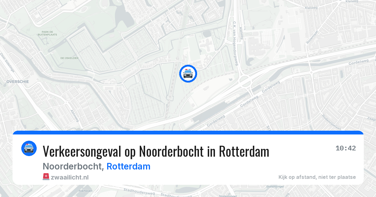 Verkeersongeval op Noorderbocht in Rotterdam — 27 jun 2026