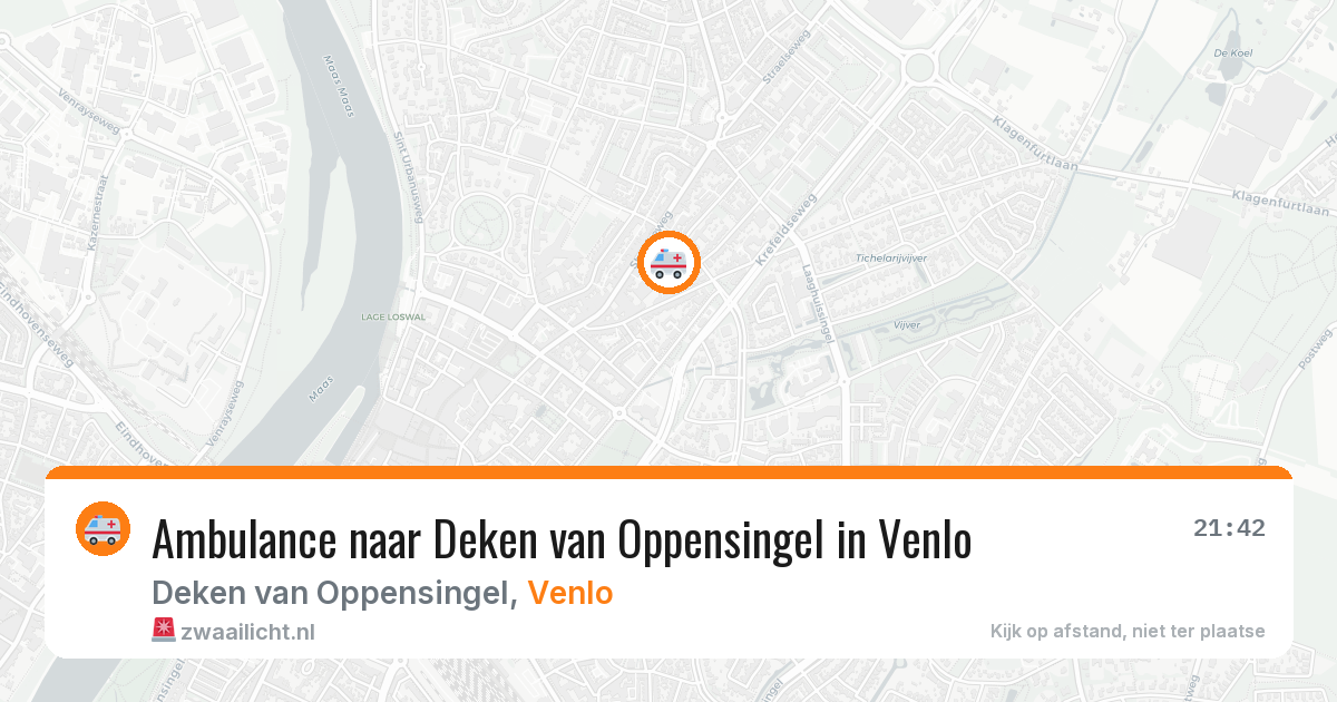 Ambulance naar Deken van Oppensingel in Venlo — 4 jul 2026