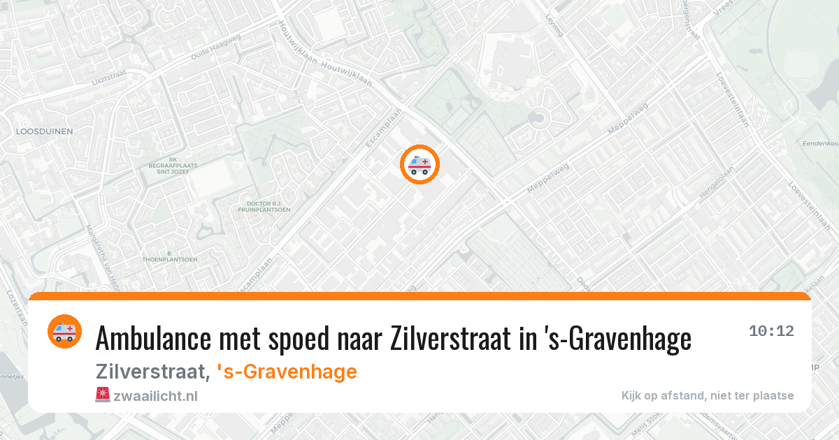 Ambulance met spoed naar Zilverstraat in 's-Gravenhage — 18 jun 2026