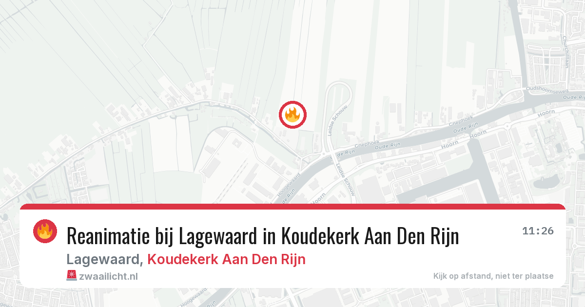 Reanimatie bij Lagewaard in Koudekerk Aan Den Rijn — 31 jan 2026