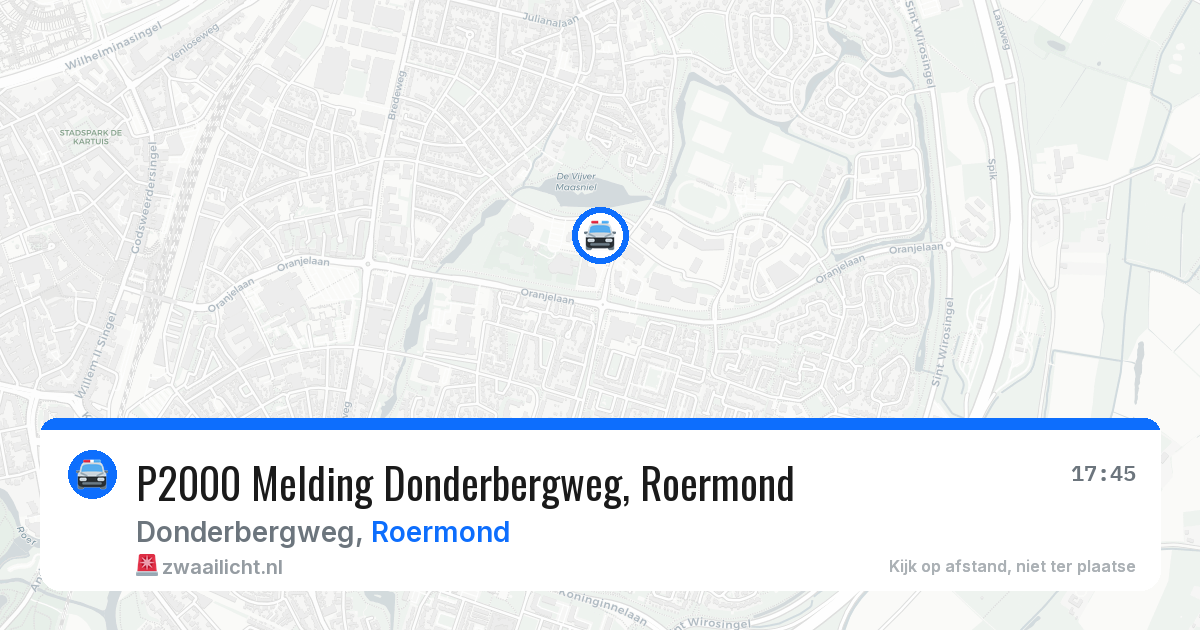 P2000 Melding Donderbergweg, Roermond — 30 jun 2026