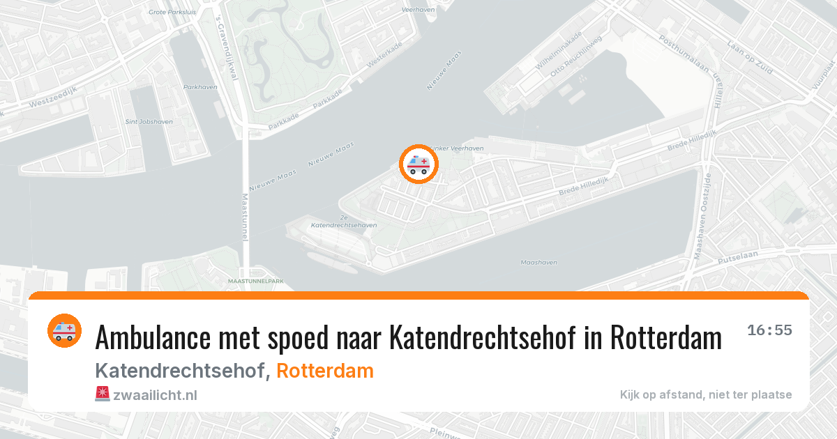 Ambulance met spoed naar Katendrechtsehof in Rotterdam — 12 mei 2026