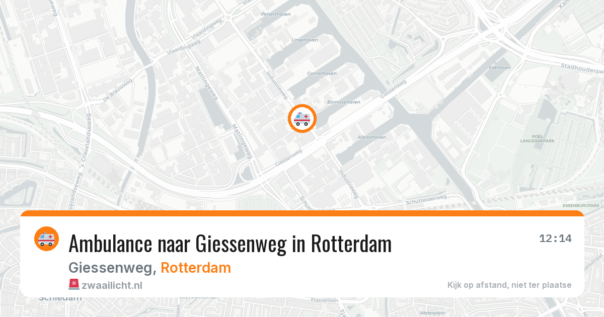 Ambulance naar Giessenweg in Rotterdam — 5 aug 2026