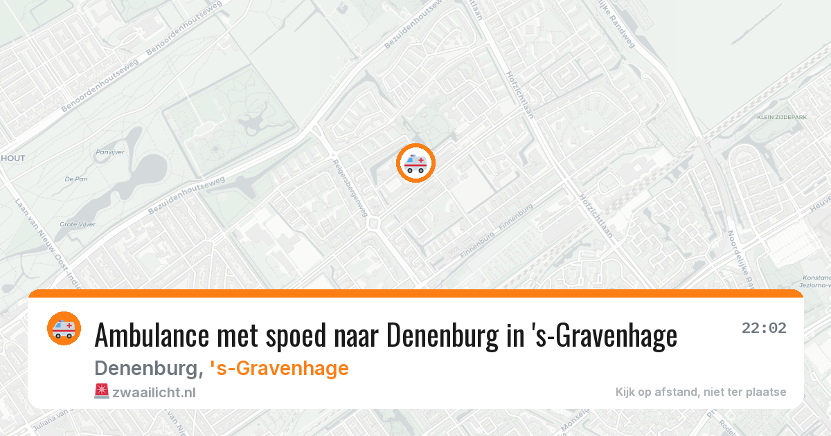 Ambulance met spoed naar Denenburg in 's-Gravenhage — 27 mrt 2026