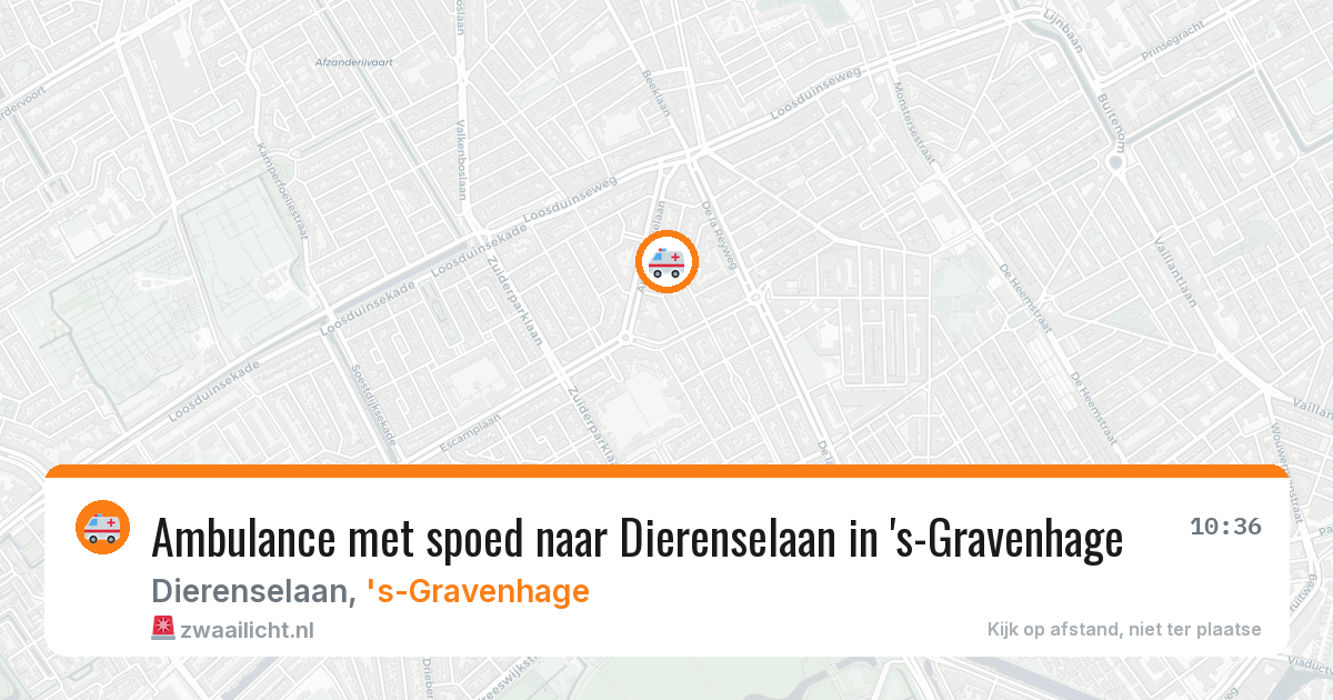 Ambulance met spoed naar Dierenselaan in 's-Gravenhage — 3 mrt 2026