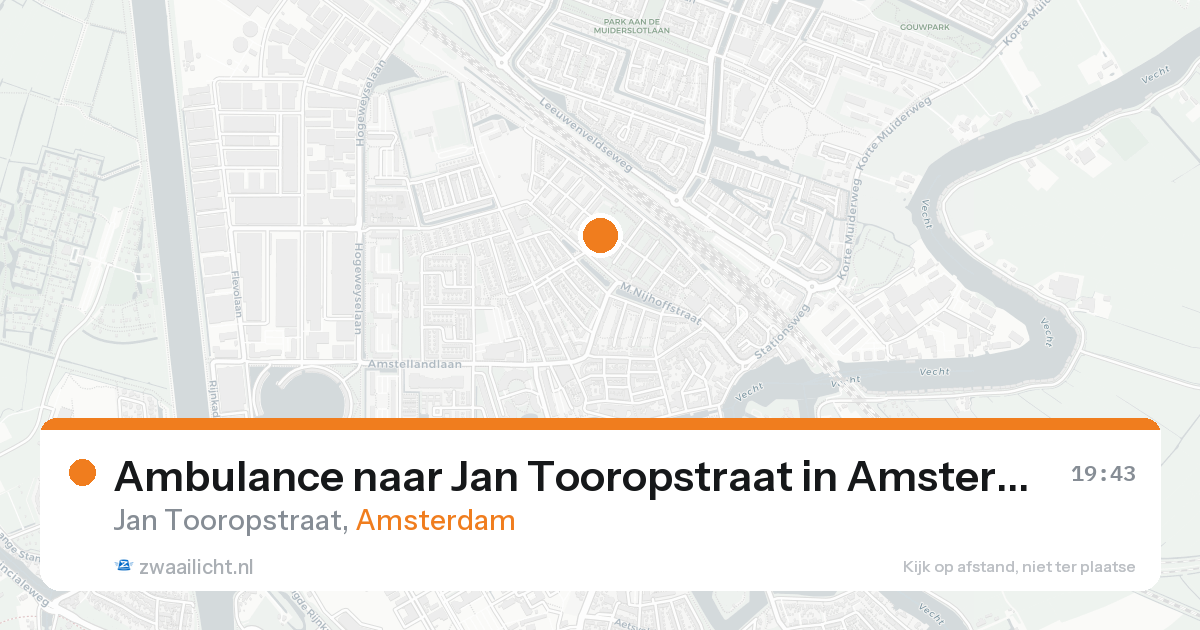 Ambulance naar Jan Tooropstraat in Amsterdam — 7 feb 2026
